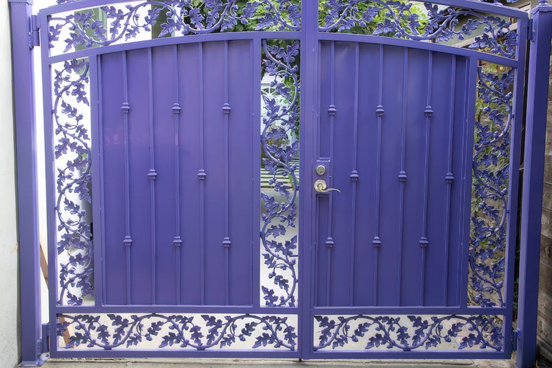 Beutiful purple / blue gate 